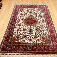 فرش ذرع نیم تمام ابریشم قم تار و‌ پود|فرش|تهران, سلسبیل جنوبی|دیوار