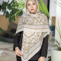 روسری قواره بزرگ دور دست دوز|لباس|آستانه اشرفیه, |دیوار