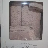 حوله تن پوش با حوله دستی دمپایی و لیف سایزL