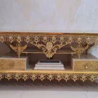 میزتلویزیون و آیینه و کنسول برنز