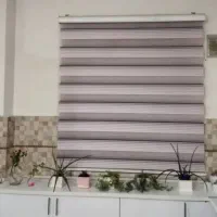 دو عدد پرده زبرا کاملا سالم و نو