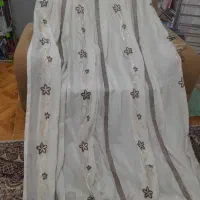 پرده حریر طرح دار زیبا