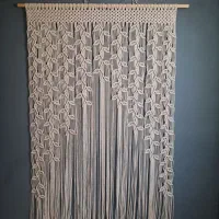 پرده مکرومه|پرده، رانر، رومیزی|فشم, |دیوار