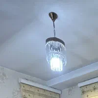 ۲ عدد لوستر کریستالی