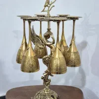 ۶ عدد جام برنز هندی کاملا نو و سالم