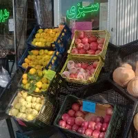 فروش کلیه قفسه و ترازو و تابلو و..مغازه میوه فروشی