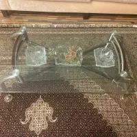 میز پذیرایی شیشه ای