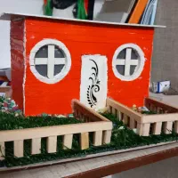 خانه چوبی چراغ خواب