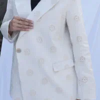 کت لنین طرحدار همراه با شلوار لنین