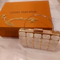 کیف مجلسی طلایی سنگی