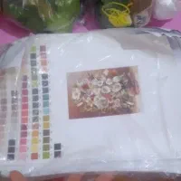 دار ۱ در۱ و وسایل گلیم بافی نخ نقشه گل گلدان وچله|لوازم خیاطی و بافتنی|خرمآباد, |دیوار