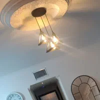 لوستر مشکی فلزی