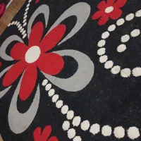 گلیم فرش گل برجسته