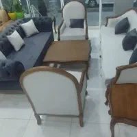 مبل کوئین+جلومبلی+عسلی