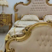 سرویسخواب  تمام چوب لمسه دوزی|تخت و سرویس خواب|تهران, اختیاریه|دیوار