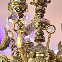لوستر فرشته پر کار شرکتی در حد نو|لوستر و چراغ آویز|خوی, |دیوار