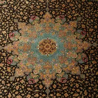 فرش ابریشم قم ذرع و نیم|فرش|تهران, هفت حوض|دیوار