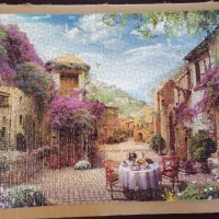 یک عدد پازل طرح طبیعت بدون قاب کامل شده فروشی
