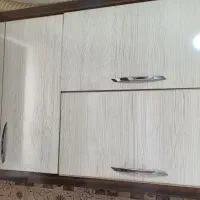 کابینت دست دوم ام دی اف با هود و سینک|کتابخانه، شلف، قفسه‌های دیواری|شاهین‌شهر, اقبال لاهوری|دیوار