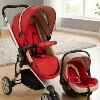 کالسکه و کریر بچه نوزاد برند جولی jolly دو سمت
