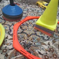 لوازم تمرینی فوتبال حلقه مانع ....|ورزشهای توپی|کرج, کوی امامیه|دیوار