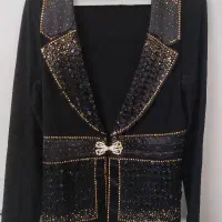 کت و دامن مجلسی کار شده شیک