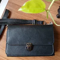 کیف رودوشی مشکی ساده