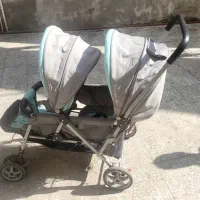 کالسکه دوقلوی خارجی فوق العاده در حد نو|کالسکه و لوازم جانبی|صومعهسرا, |دیوار