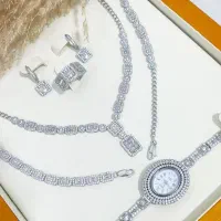 سرویس عروس نقره 925عیار مشابه طلا سفید|بدلیجات|تبریز, |دیوار