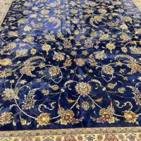 فرش بسیار نو ابریشم ماشینی تراکم بالا ۶متری