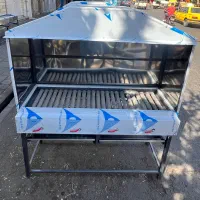 کباب پز ۱متر ۱.۵متر هوددارکته پزهوددارخورشتی استیل