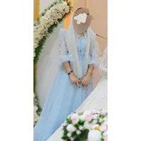 لباس مجلسی آبی آسمانی