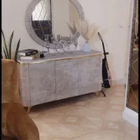 آینه کنسول شیک کاملانو مناسب جهیزیه + میز تی وی