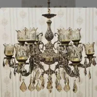 لوستر 10 شاخه برنز