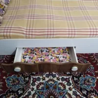 تخت خواب یک نفره ام دی اف بایک کشو|تخت و سرویس خواب|بهشهر, |دیوار
