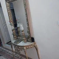 آئینه و کنسول و شمعدان برنز|مبلمان خانگی و میز عسلی|تبریز, |دیوار