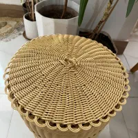 سبد بزرگ طرح حصیری دست بافت|صنایع دستی و سایر لوازم تزئینی|دورود, |دیوار