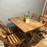 تاشو چهار نفره چوبی|میز و صندلی غذاخوری|مشهد, توس (بلوار توس)|دیوار