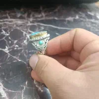 انگشتر فیروزه نیشابور دستساز|بدلیجات|آبادان, |دیوار