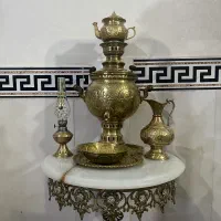 سماور و میز برنجی کاملا نو نو