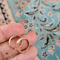 گوشواره حلقه ای طلا