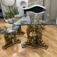 میزنهارخوری۶ نفره+ میزجلومبلی+۲ عددعسلی|میز و صندلی غذاخوری|تهران, جردن|دیوار