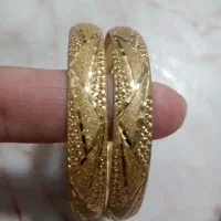 دو عدد النگو طلا روس سایز دو