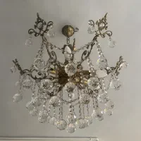 لوستر ۶ شاخه برنج|لوستر و چراغ آویز|تهران, سازمان برنامه جنوبی|دیوار