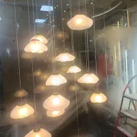 لوستر حبابی طرح ابری دفرمه