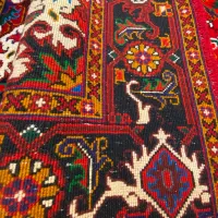 فرش دستبافت نقشه هریس الوار حاشیه زرد|فرش|مراغه, |دیوار