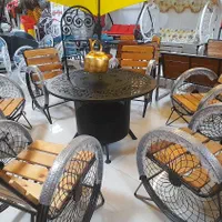 میز آتشدان آتشکده گازی CNC شعله بزرگ