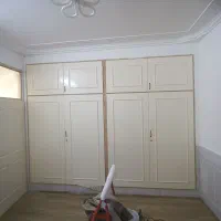 لوستر سطل  زباله ودرب کابینت ابی رنگ فارسی بر|لوستر و چراغ آویز|زاهدان, |دیوار
