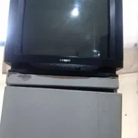 تلویزیون سنام ۲۱ اینچ . مشکی|تلویزیون و پروژکتور|رشت, سعدی (تختی)|دیوار