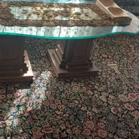 میز غذاخوری بدون صندلی ومیزجلو مبلی و ۲ عددعسلی